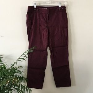 Loft linen cropped pants